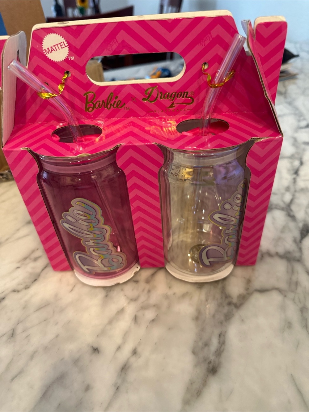 Barbie Drinking glasses new in box